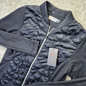 KJUS Retention Jacket Womens Small Black Performance Stretch Golf Minimalist New